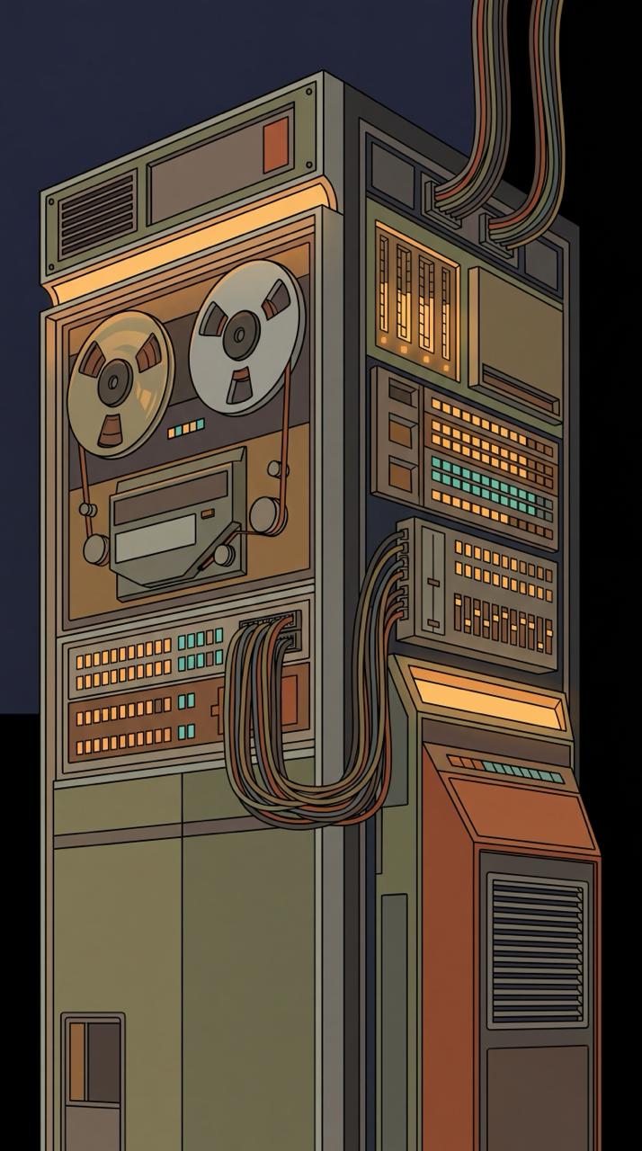 AI mainframe illustration